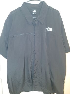 The North Face Black Short Sleeve Button-Down Shirt